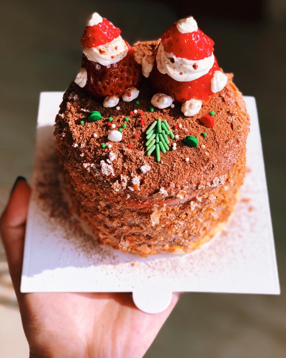 圣诞呆萌裸蛋糕