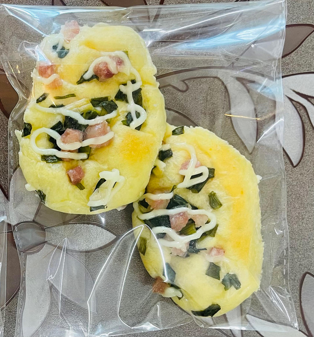 香葱火腿肉松面包