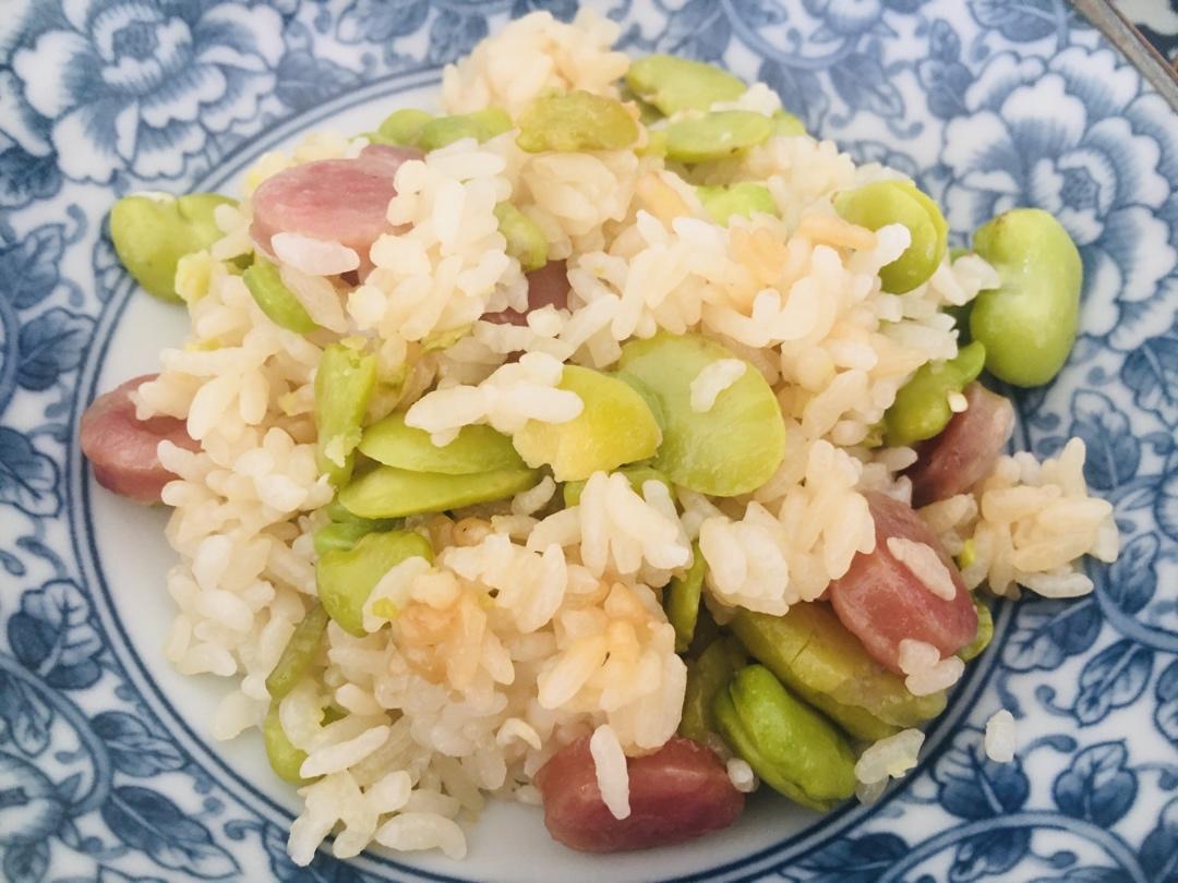 【蚕豆腊肠焖饭】不要辜负春天的蚕豆