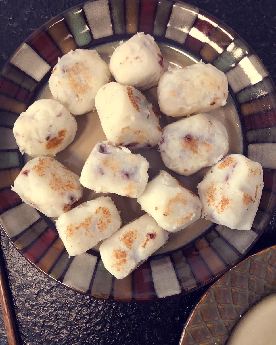 减脂期主食 红豆山药糕 无糖低油