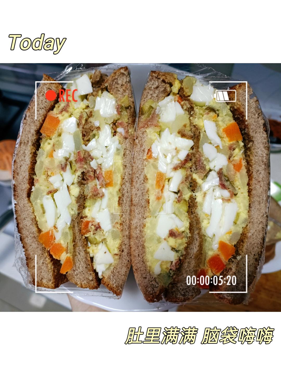 便利店同款 超好吃的土豆泥三明治❗️