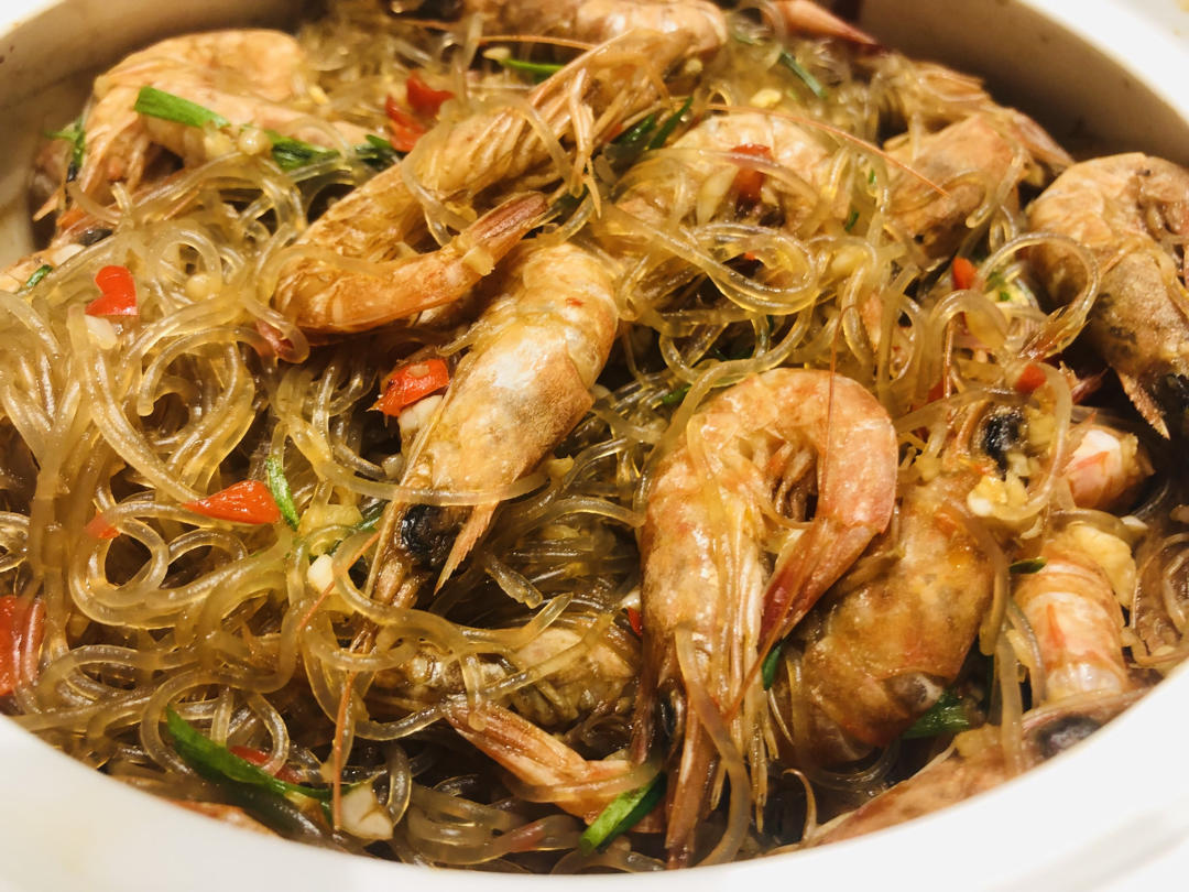 蒜蓉粉丝虾煲