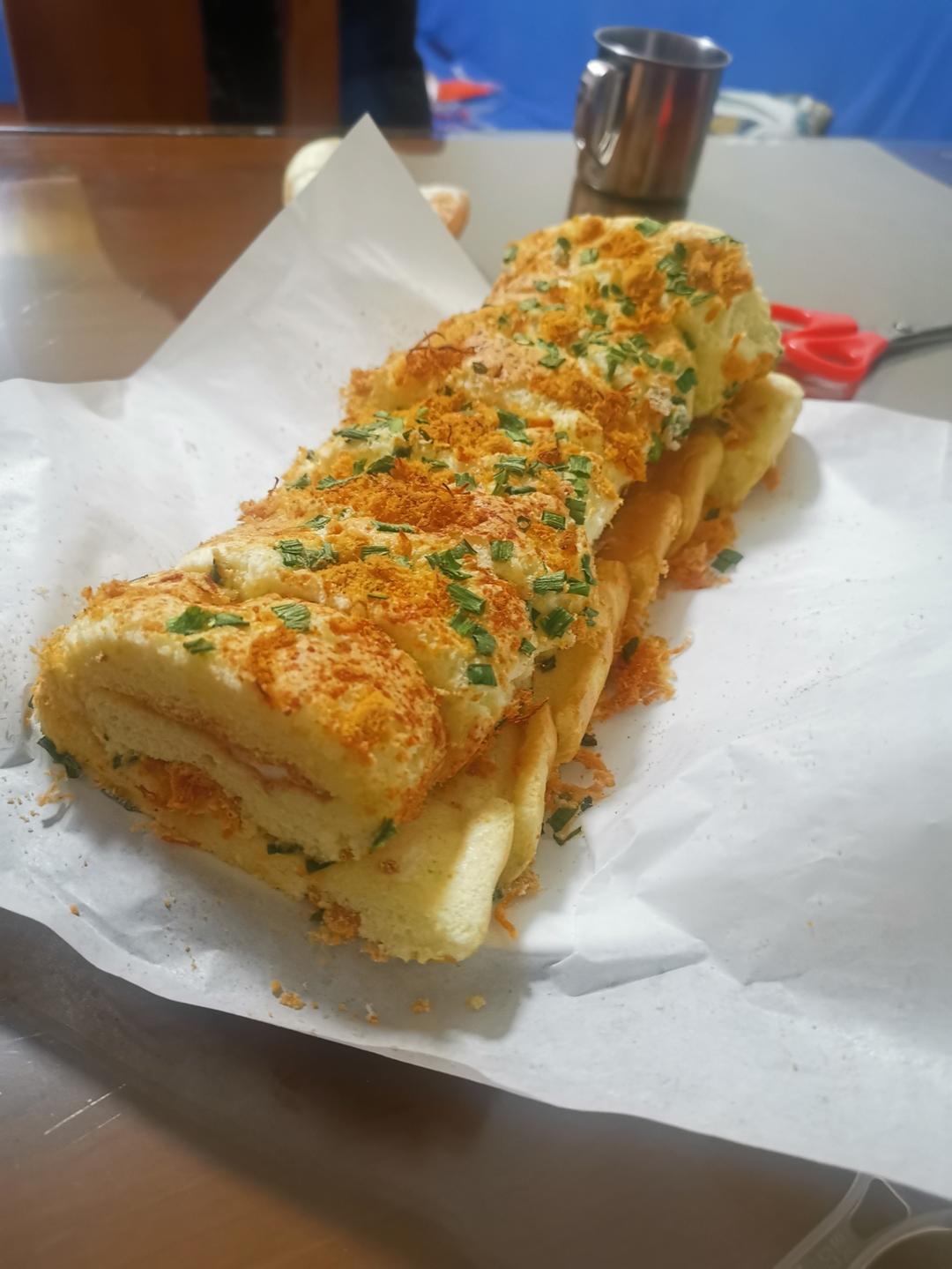 香葱肉松蛋糕卷