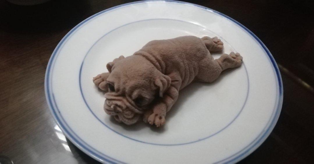 网红沙皮狗慕斯蛋糕