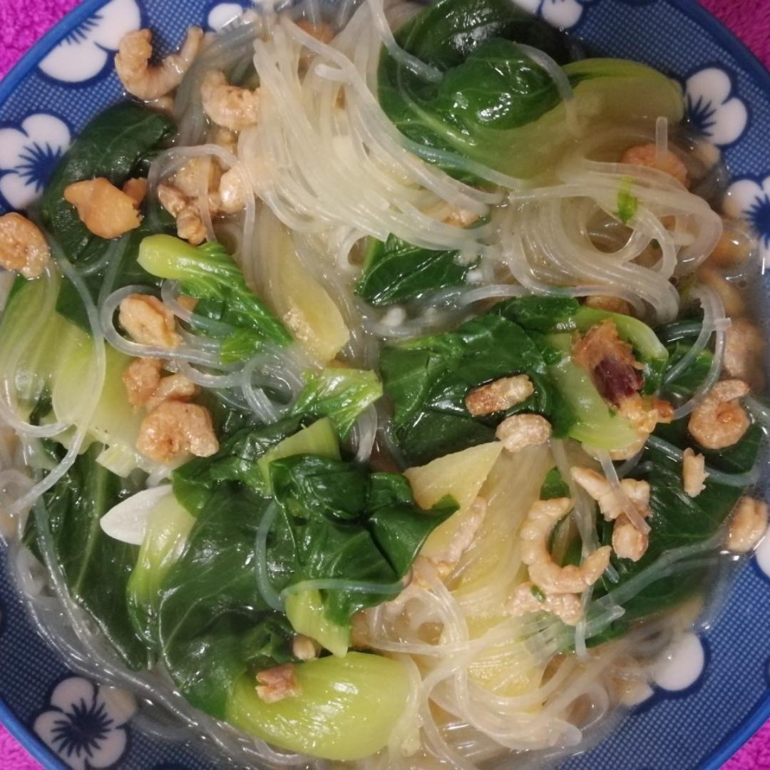 小白菜海米粉丝汤
