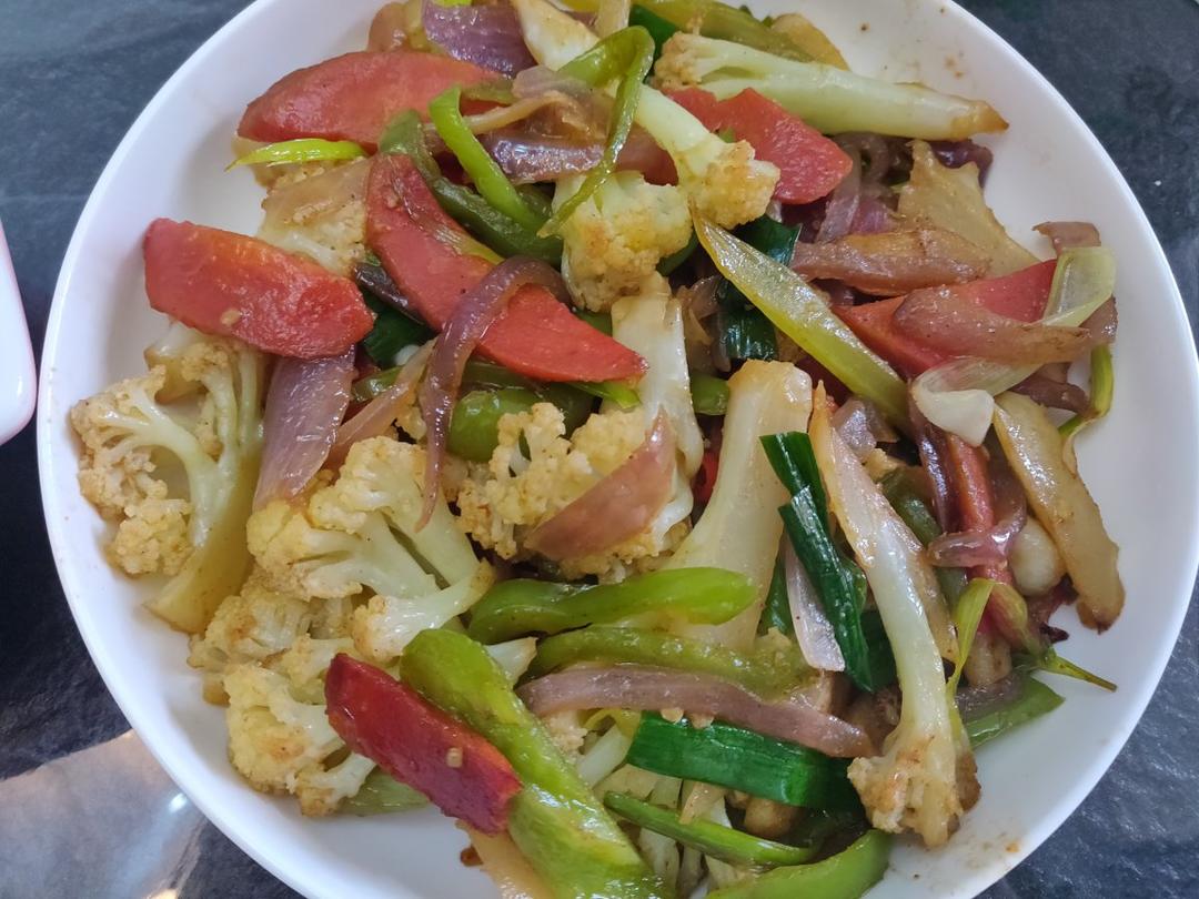 和饭店一个味道的干锅花菜