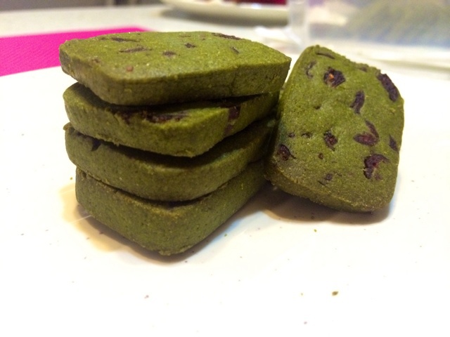 抹茶蔓越莓饼干