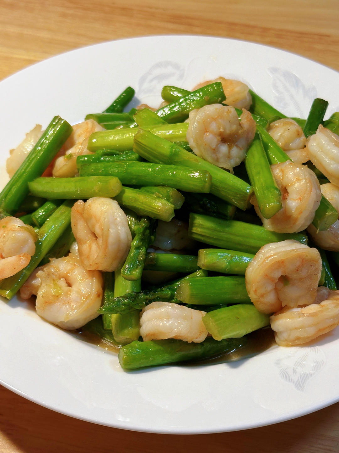 清炒芦笋虾仁