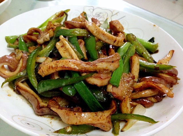 辣椒炒肚丝