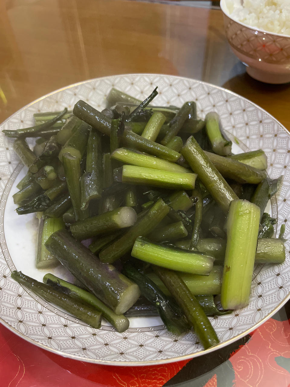 清炒红菜苔