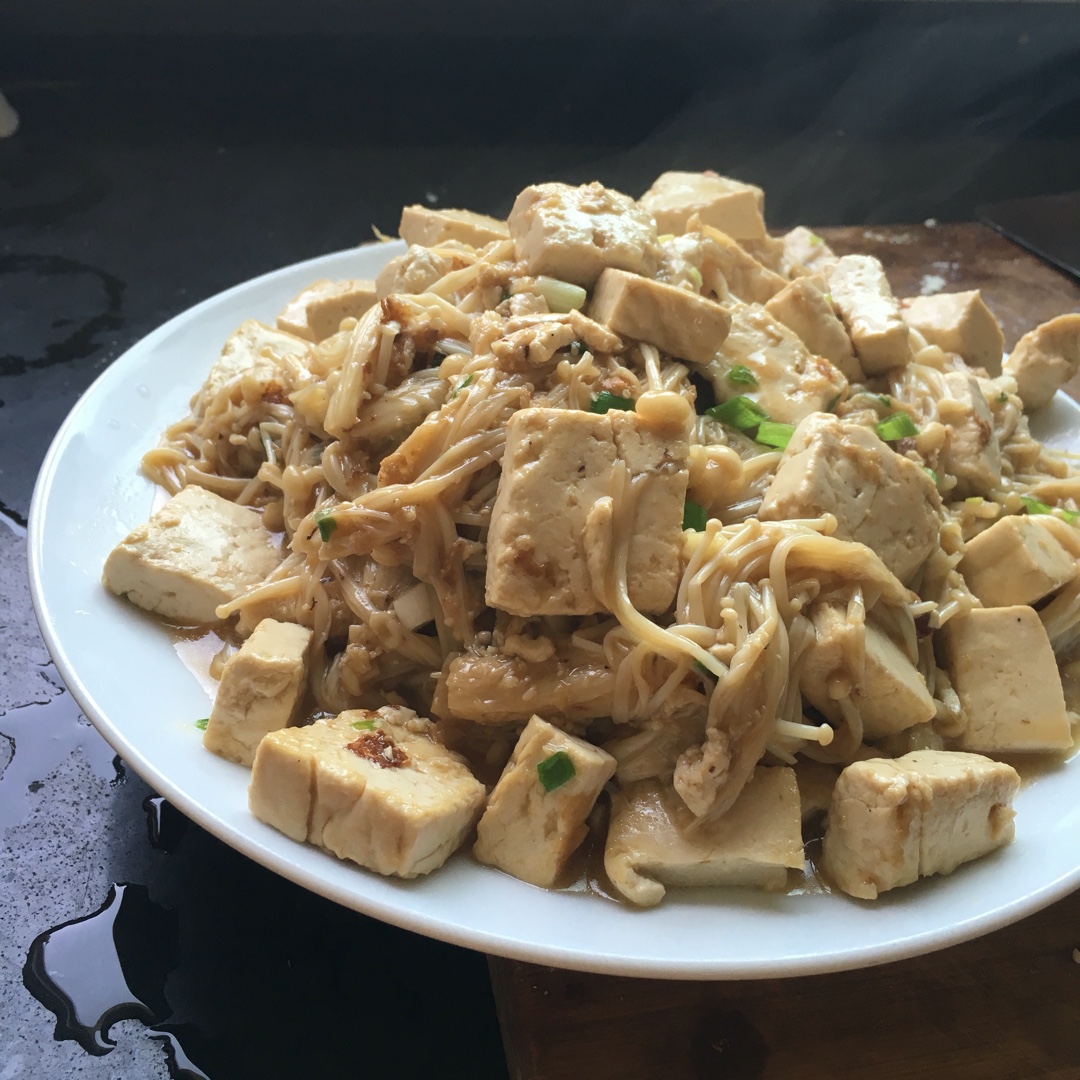 超级下饭菜--金针菇日本豆腐