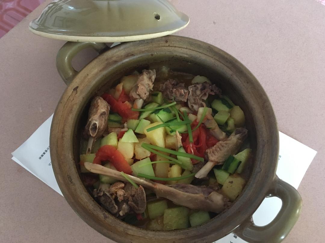 鸭肉炖土豆（无油版）