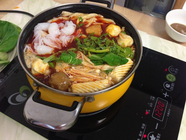 自制简单麻辣火锅