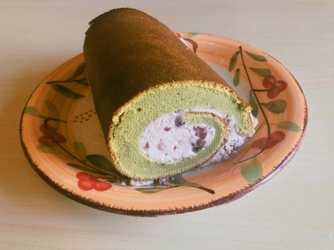 抹茶戚风蛋糕卷