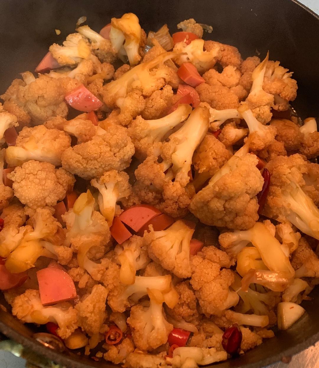 老丁的私房菜-干锅花菜