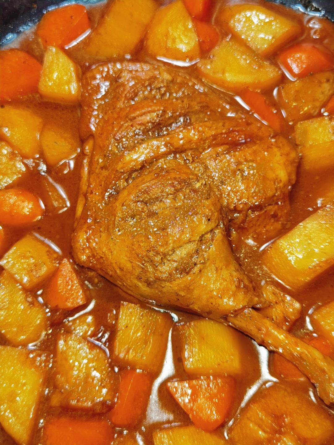 红烧鸭腿土豆块
