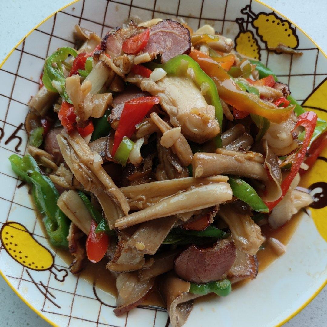 『快手下饭菜』鹿茸菇小炒肉｜简单好吃人人夸👍🏻