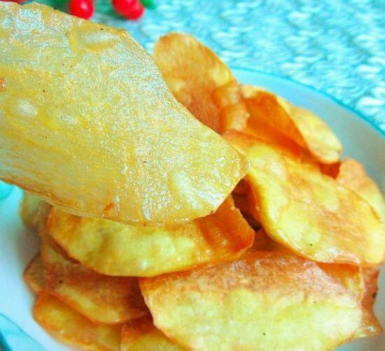 最简易微波炉炸薯片