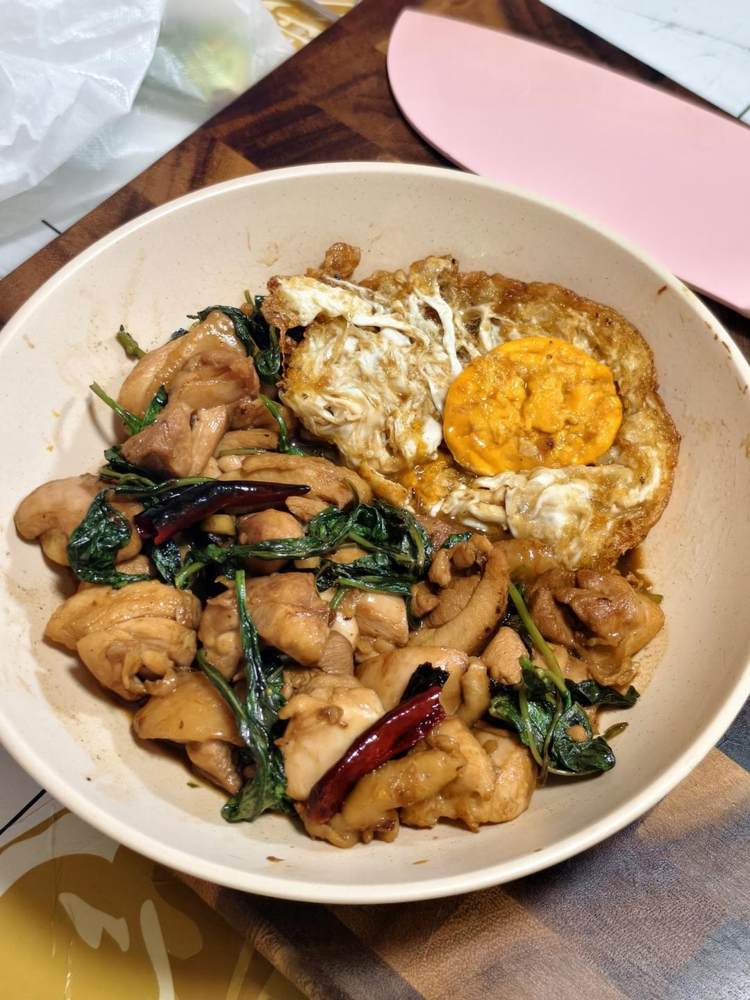 罗勒鸡 Basil Chicken，超级好吃快手菜 | 就这样