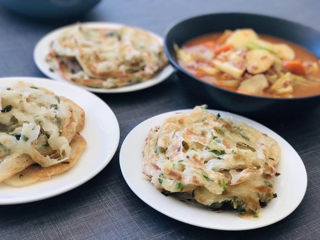 千层葱油饼