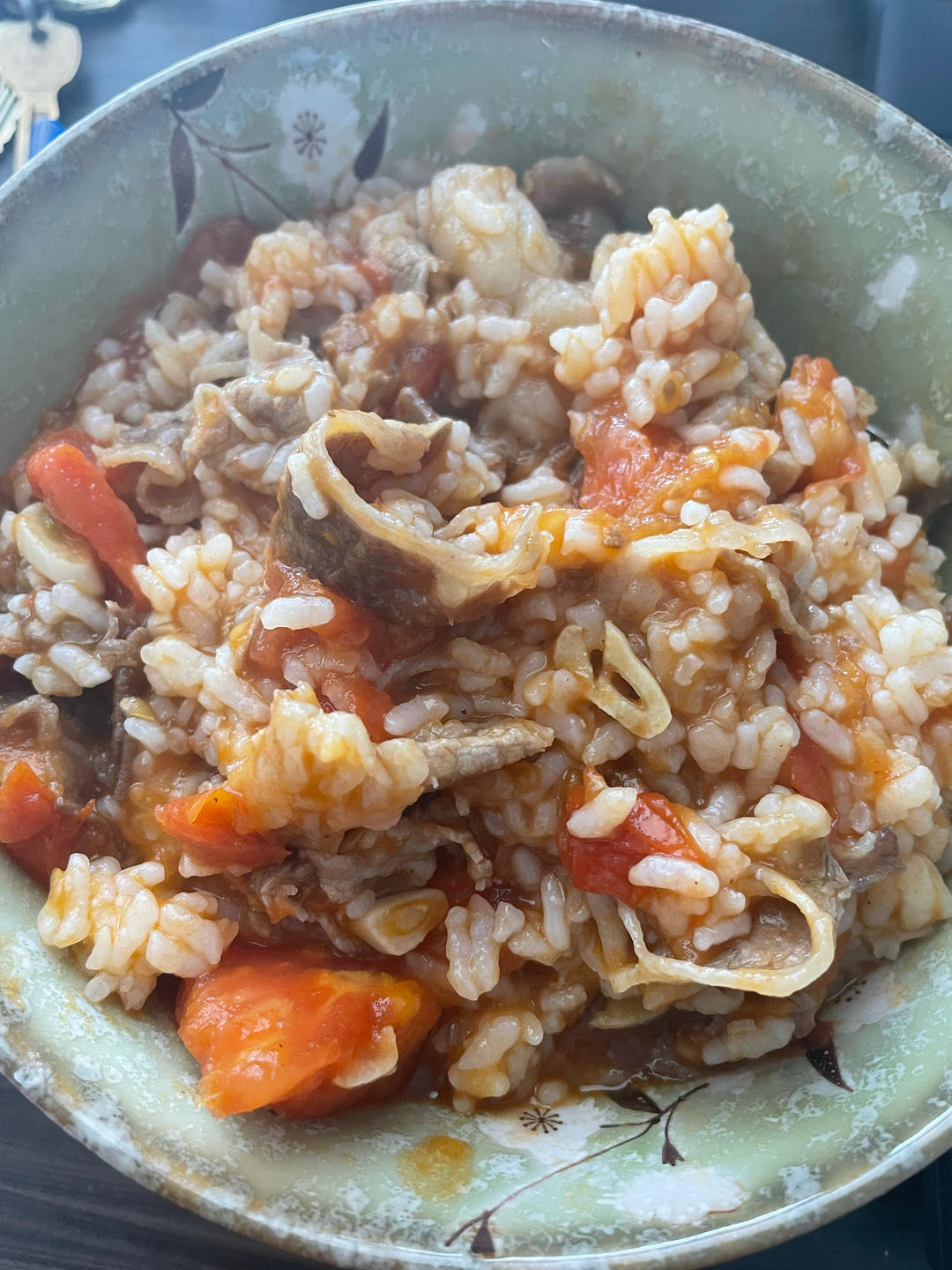 超浓郁番茄肥牛烩饭‼️剩饭这样做～秒空盘