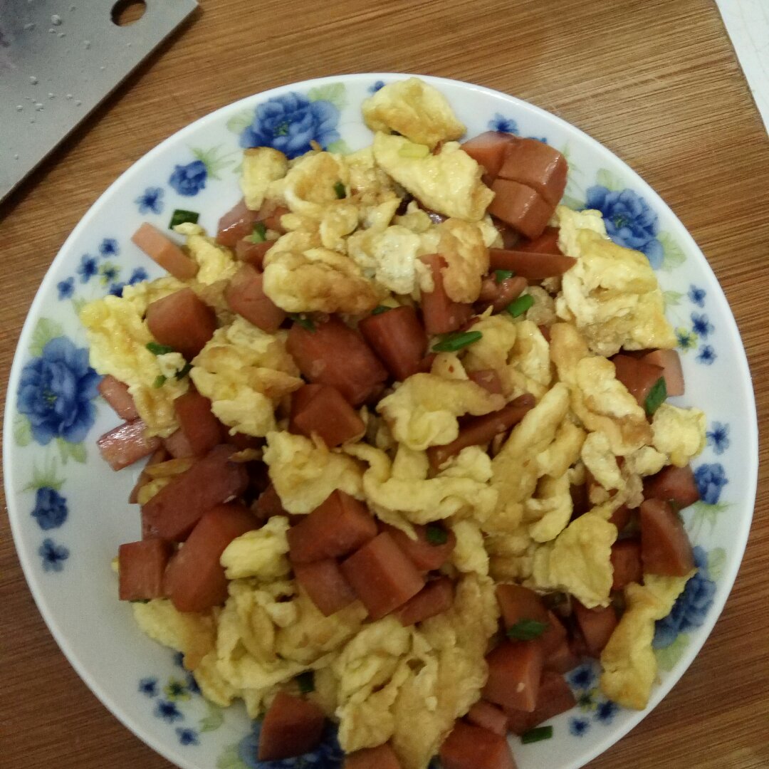 鸡蛋炒火腿