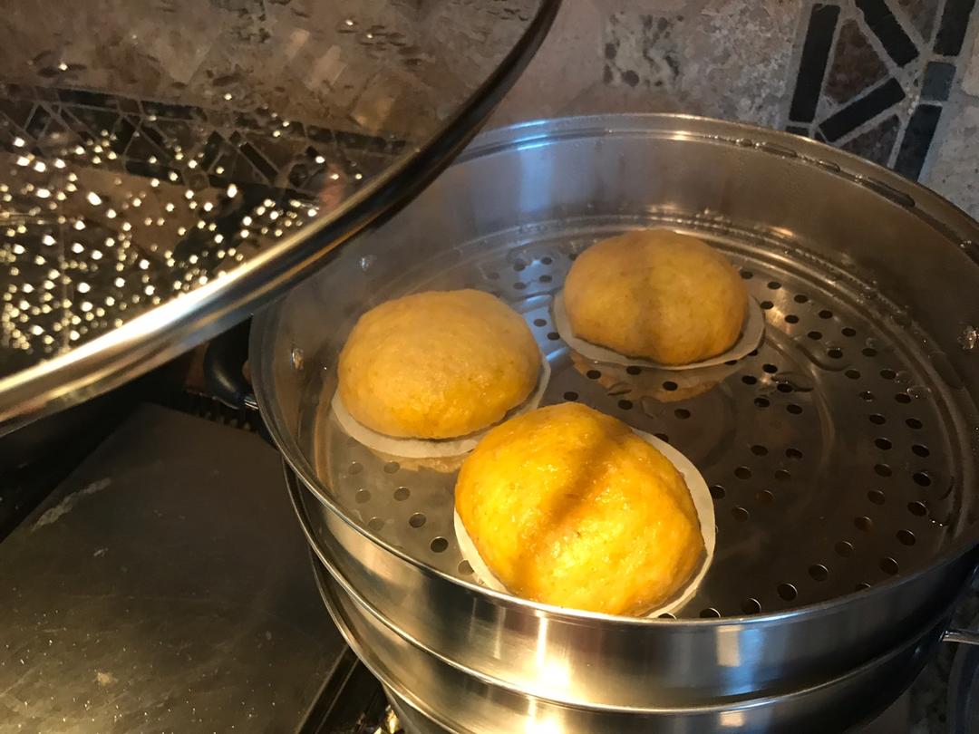 【减脂必备】无糖全麦南瓜馒头