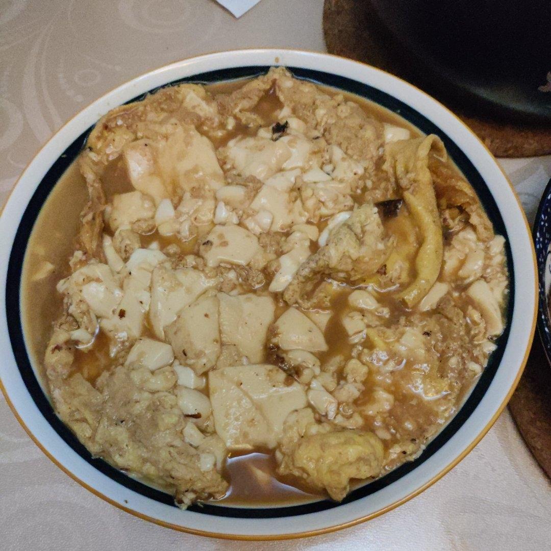 鸡蛋抱内脂豆腐