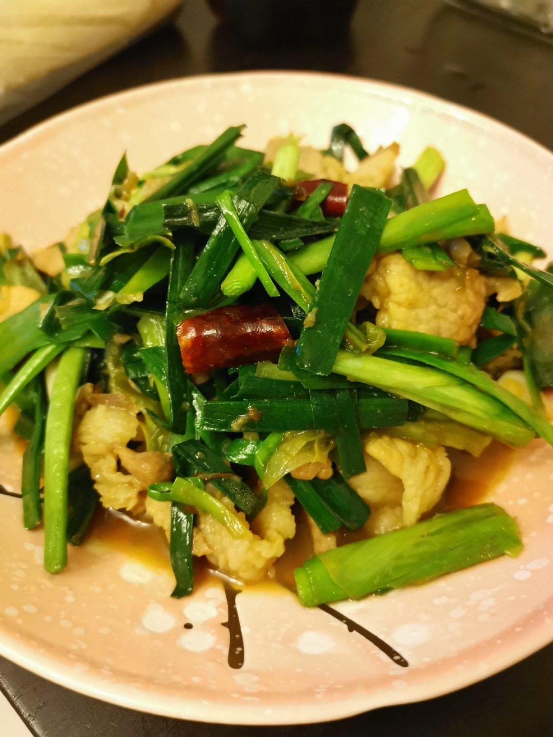 蒜苗炒肉
