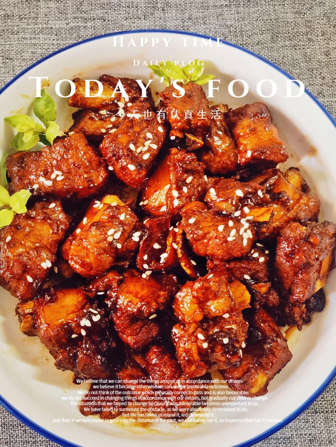 电饭锅版红烧排骨