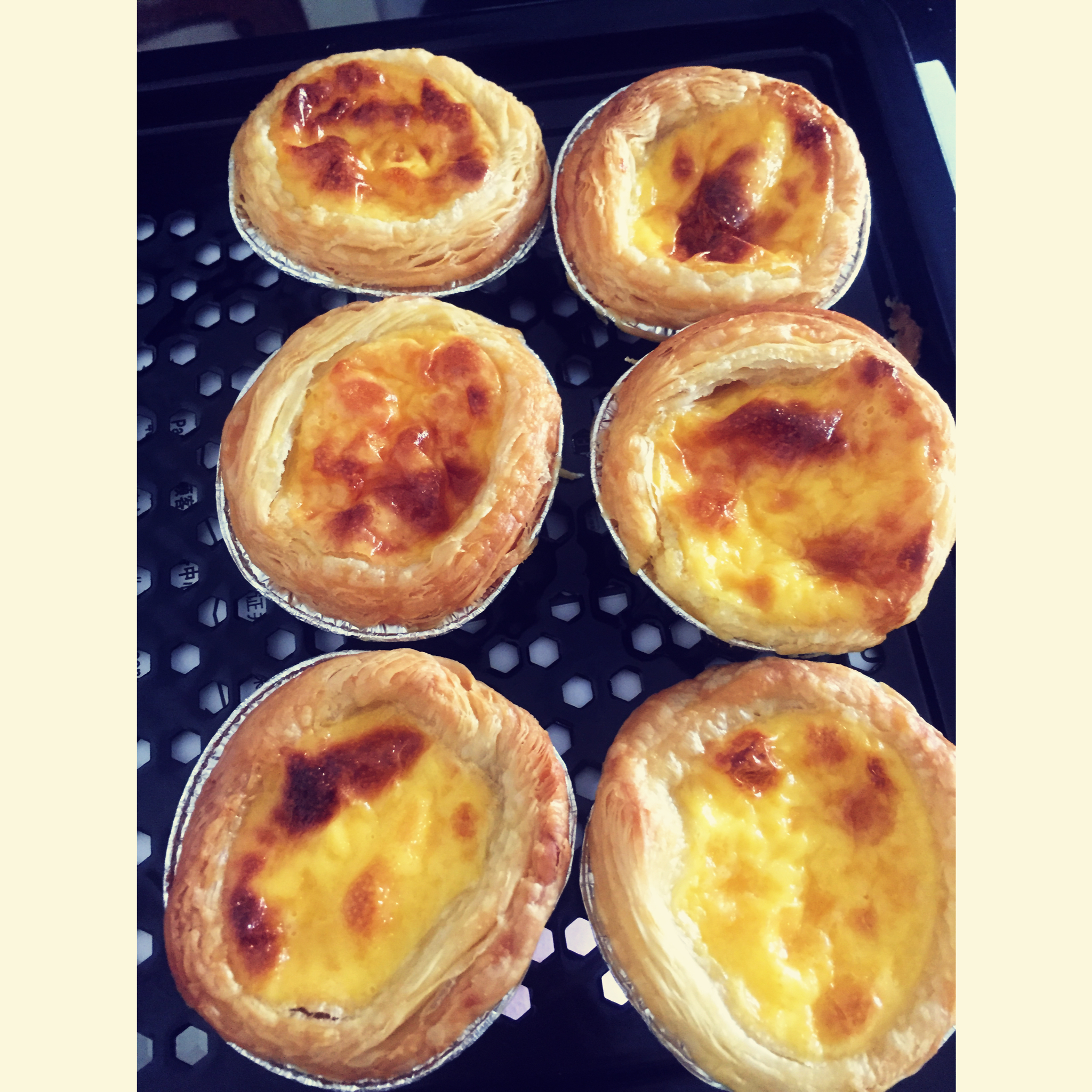 小仙妞做的原味葡式蛋挞(吉士粉版)