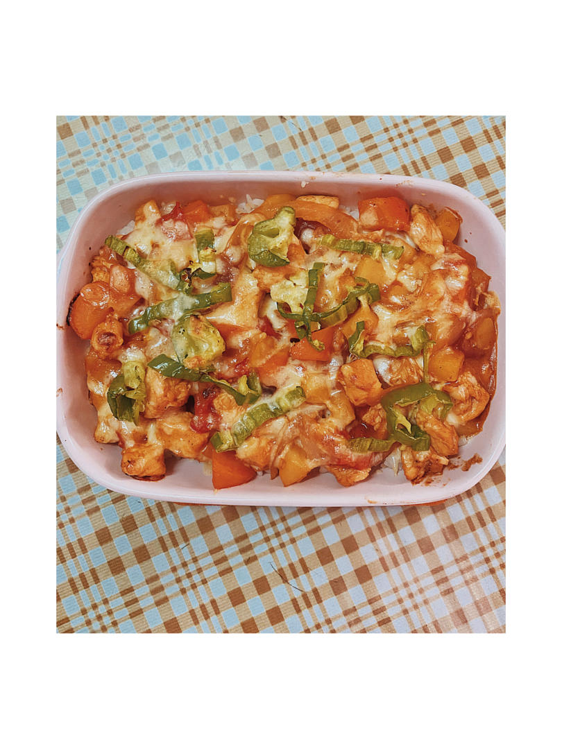 番茄鸡肉浓情焗饭【两人份】