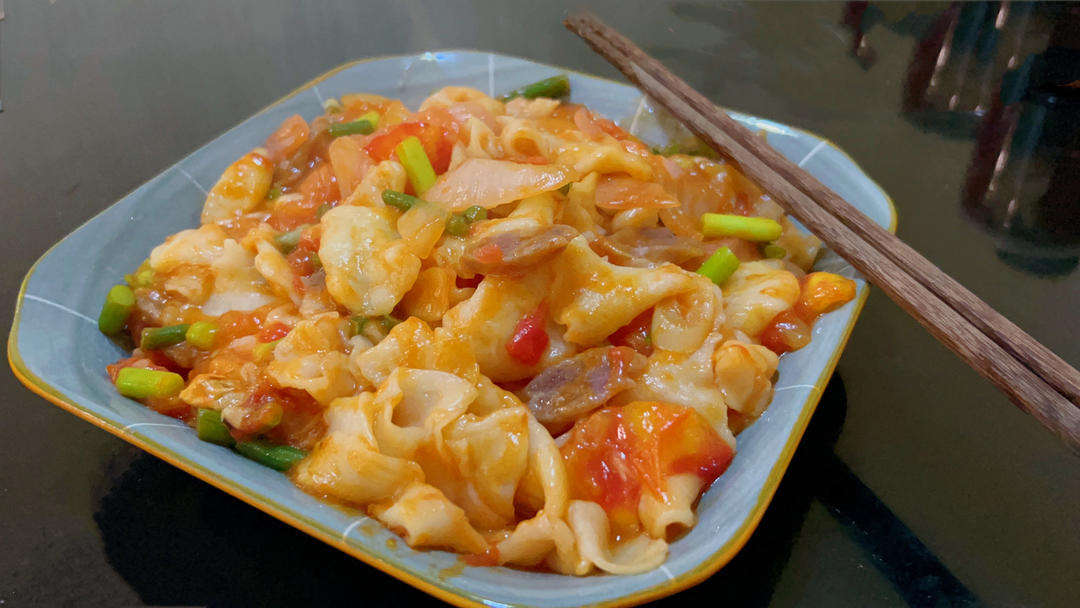 新疆炒面片（丰富配菜！）