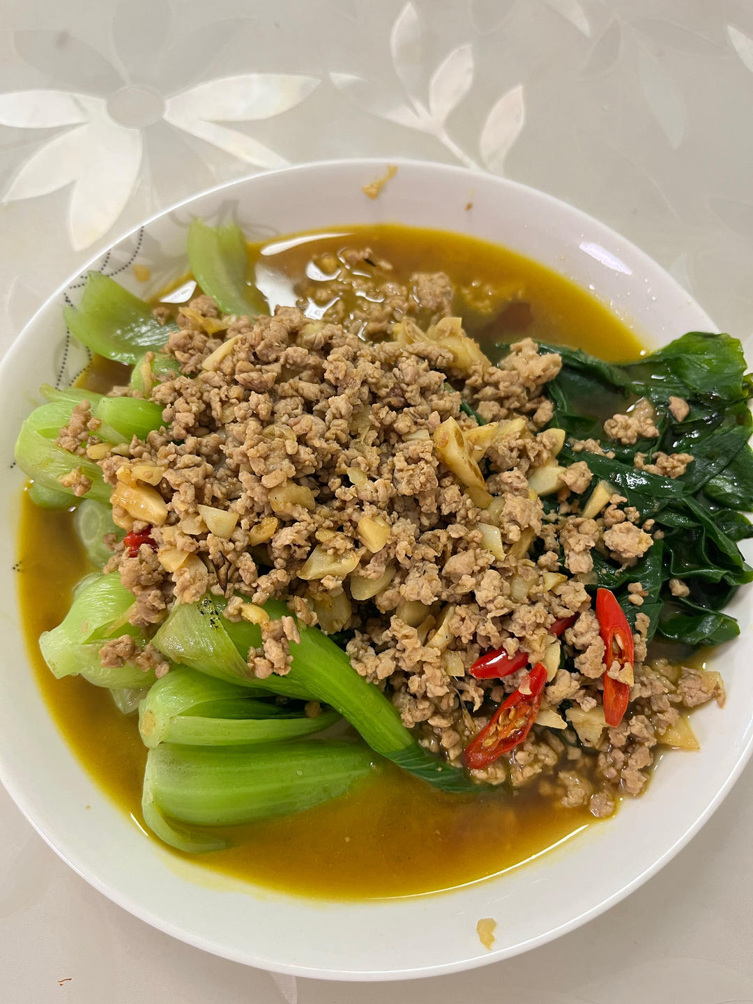 肉末小油菜（惠妈快手菜）