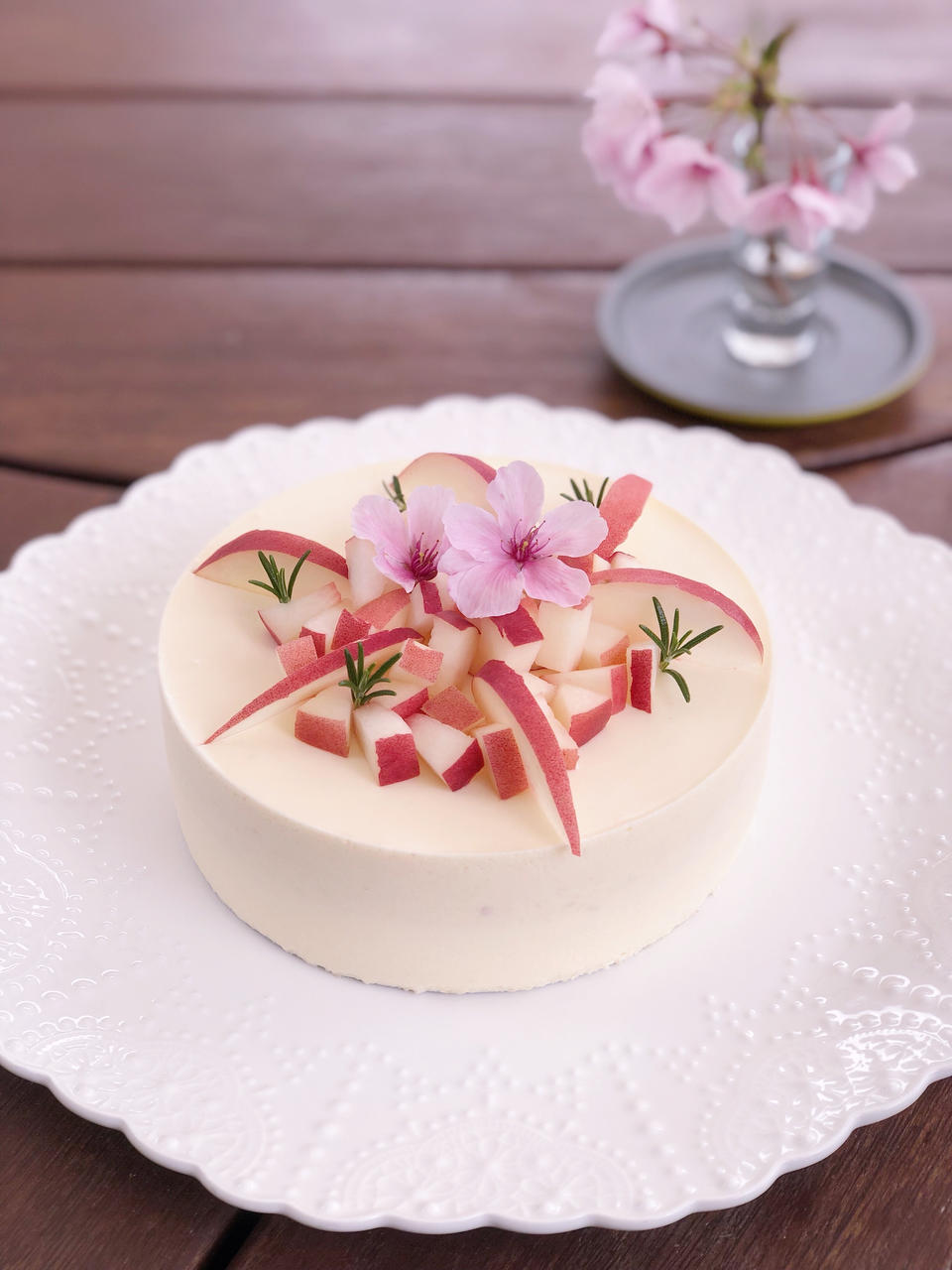 夏恬蜜桃乳酪慕斯蛋糕（6寸）