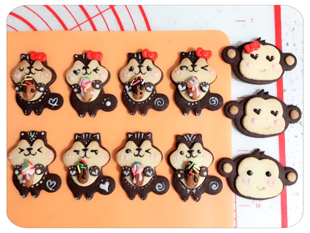 卡通饼干 － 杏仁小松鼠饼干和熊猫饼干