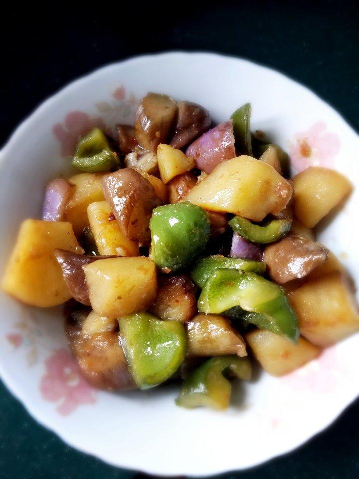 极简少油地三鲜