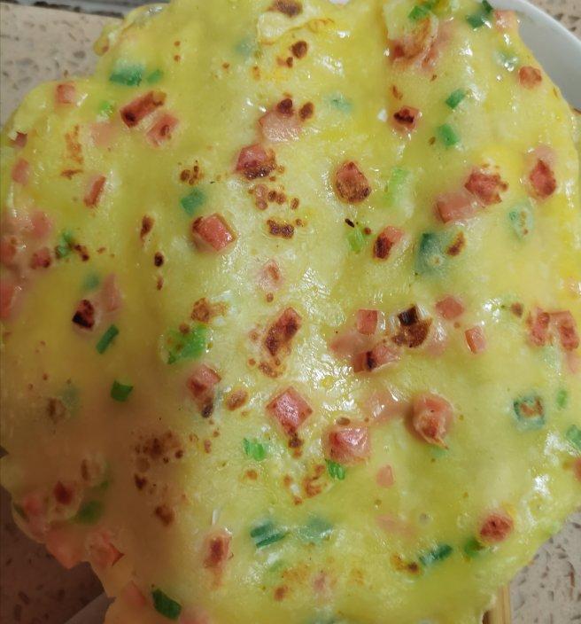 香葱火腿鸡蛋薄饼
