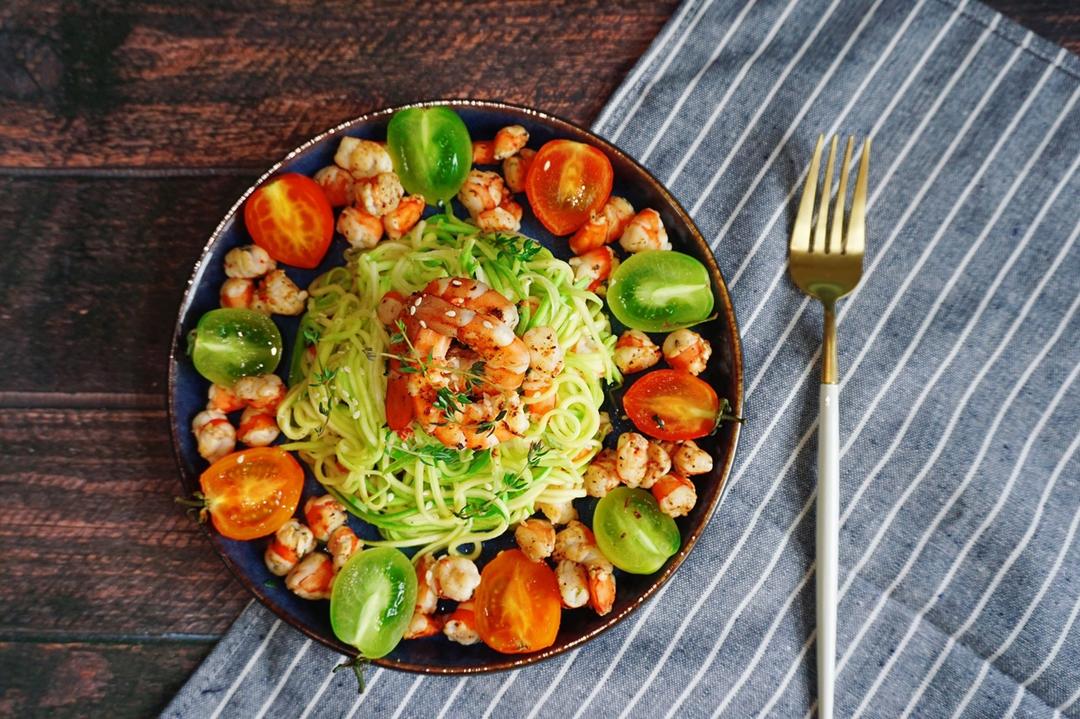 大虾鸡胸Zoodles（西葫芦面条）