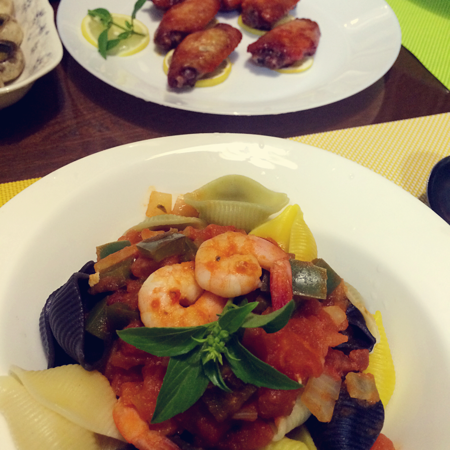 鲜虾番茄意大利面