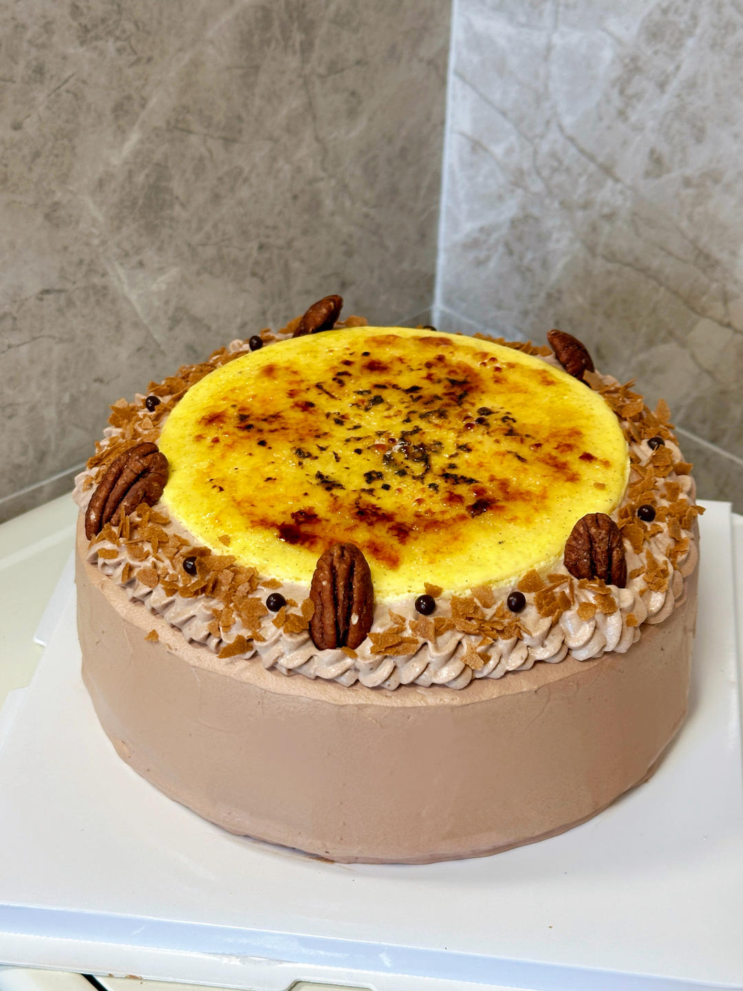 可可焦糖布蕾蛋糕