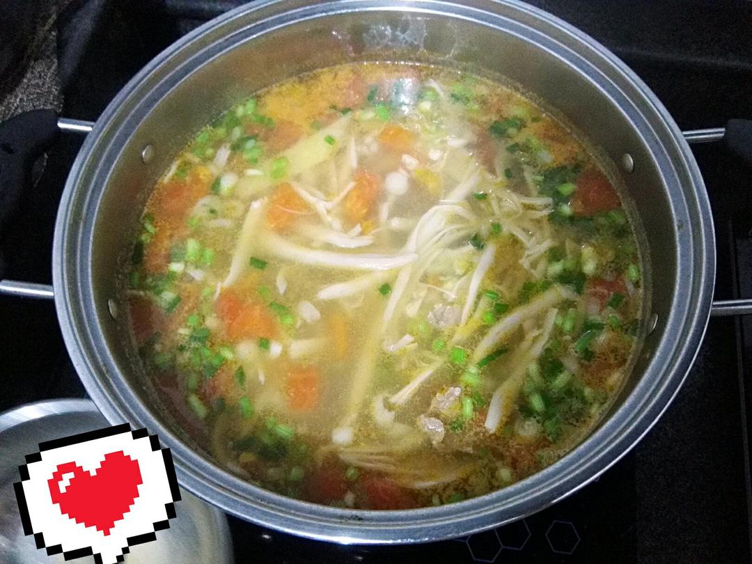 番茄滑牛肉汤