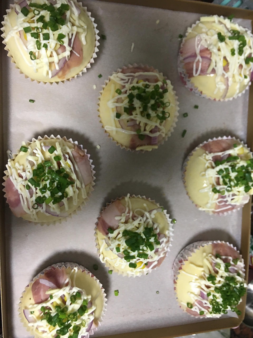 洋葱火腿片（培根）面包