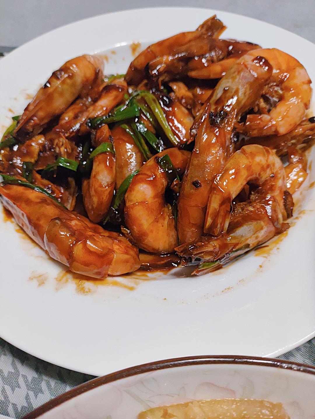 家庭版油焖大虾