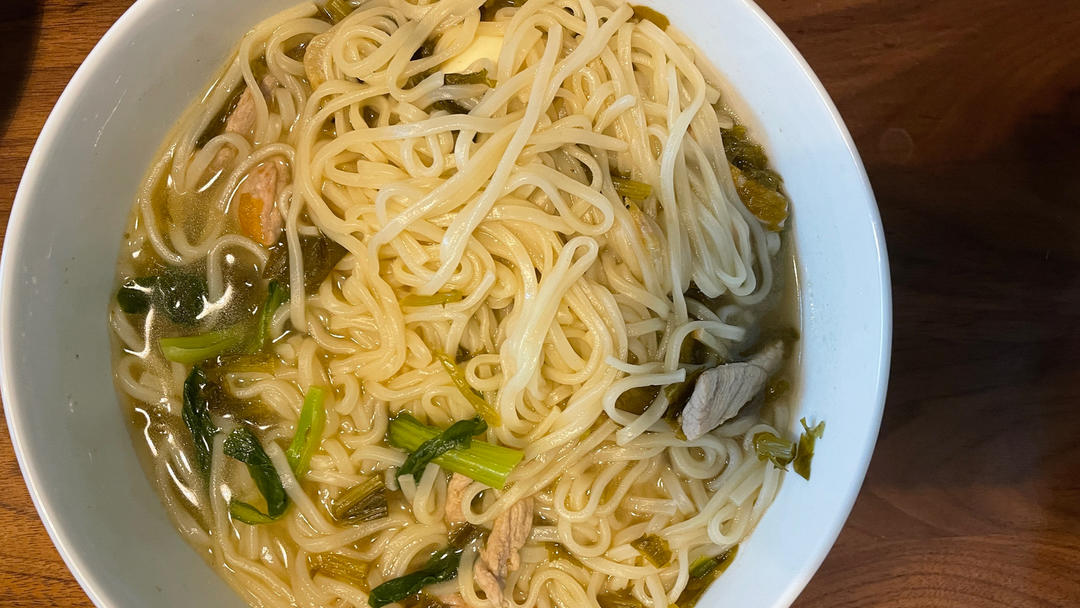 雪菜肉丝面（特别开胃）