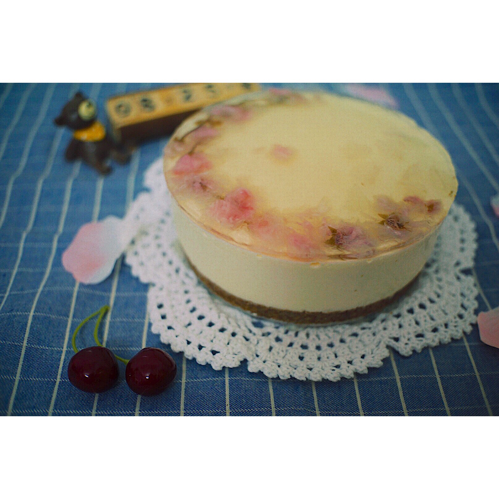 🌸樱花酸奶慕斯蛋糕🌸（超级简易版）的做法 步骤11