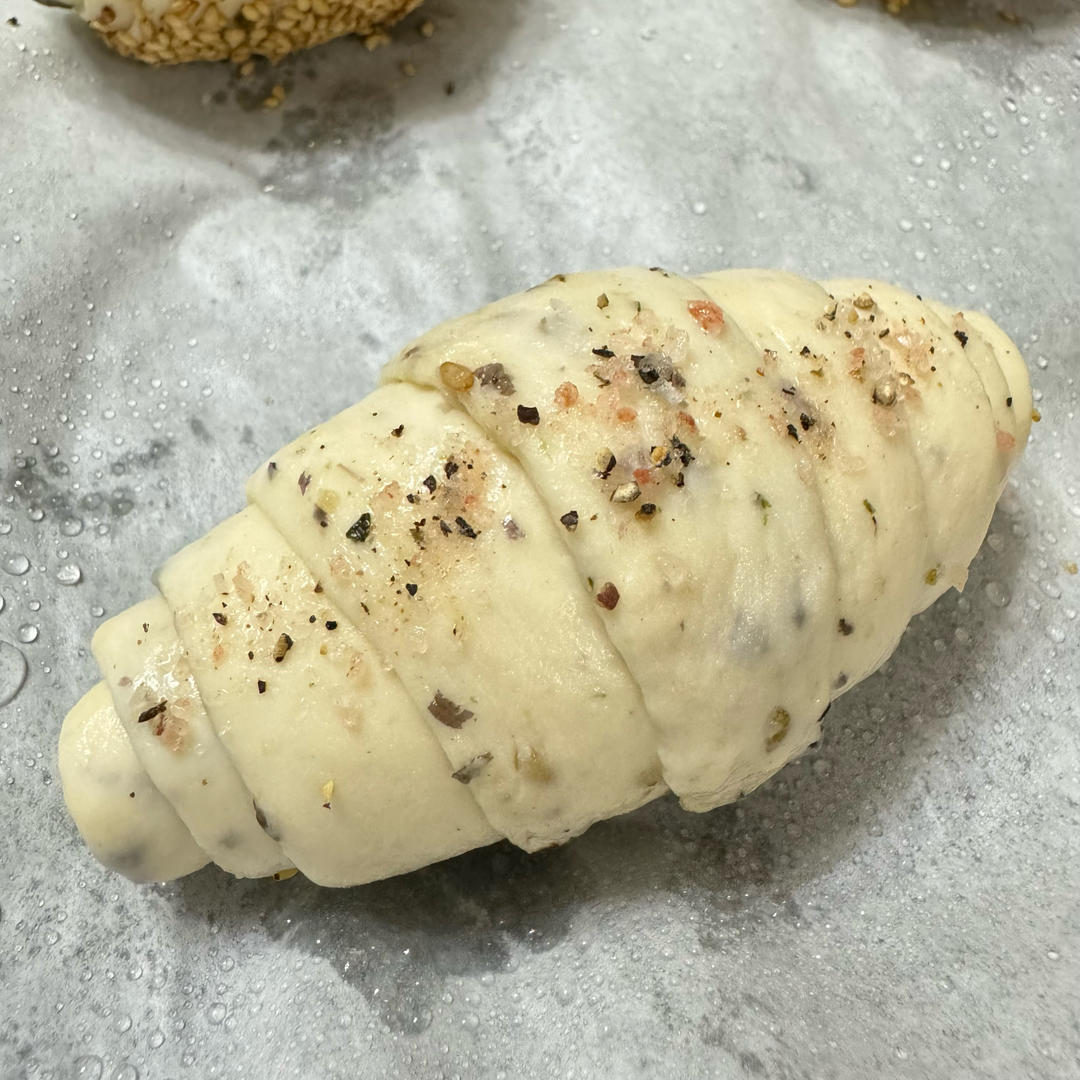 日式肉松海苔海盐面包卷｜简直太香了｜咸香风味
