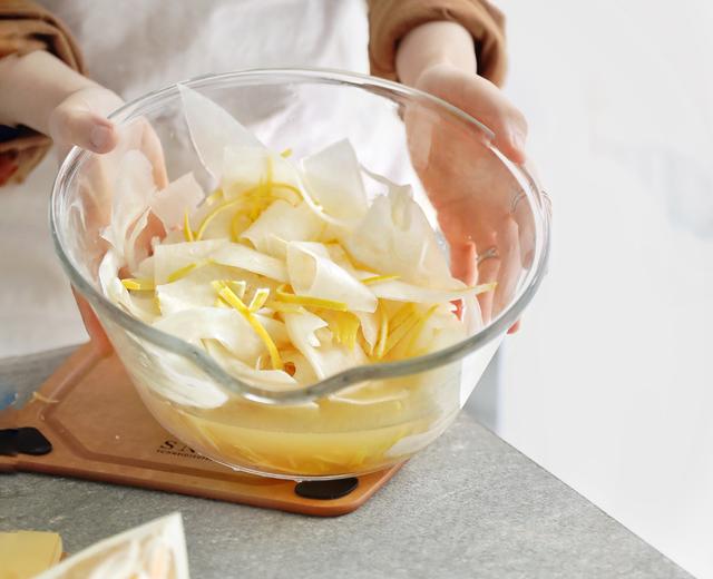 蜜柚渍萝卜(下酒菜)的做法