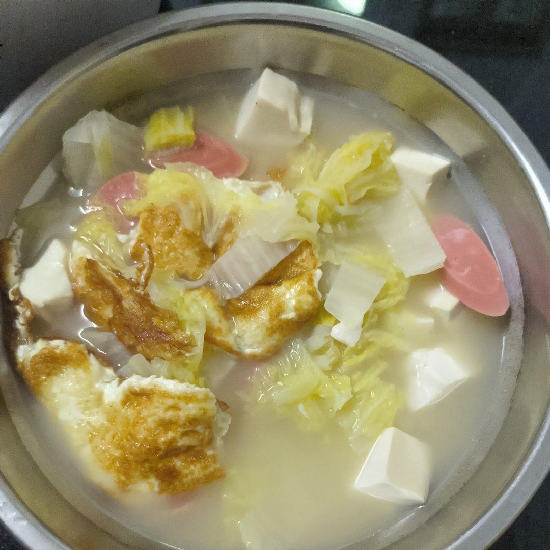 白菜三鲜汤