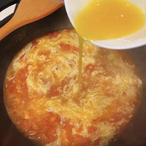 【跟我做不会错】简单又好喝的西红柿鸡蛋汤，家常又营养哦的做法 步骤6